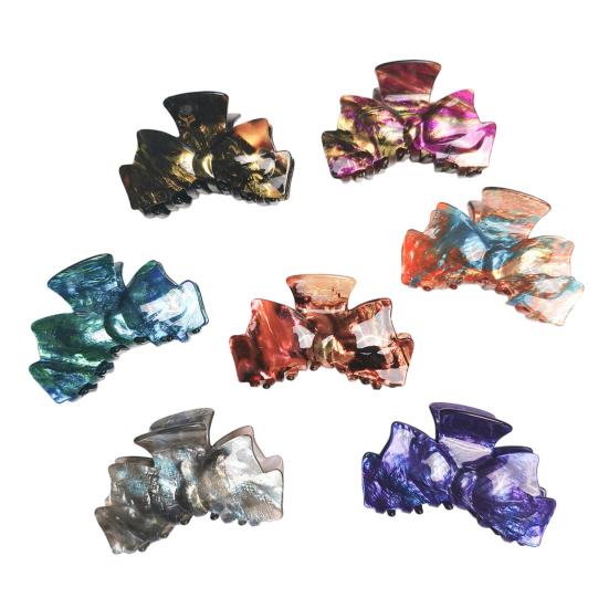 Hair Claw for Women Bowknot Shape Hair Clip Anti-slip Teeth Shark Hair Claw
