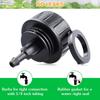 6pcs Heavy-Duty Leak-Proof Hose Connector 3/4" To 1/4" Barb Drip Irrigation Adapter For Garden Tap Compatible With US/EU Faucets