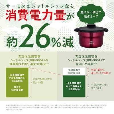Thermos KBJ-3001 CGY Vacuum Insulated Cooker Shuttle Chef 0.9 gal (2.8 L) (3