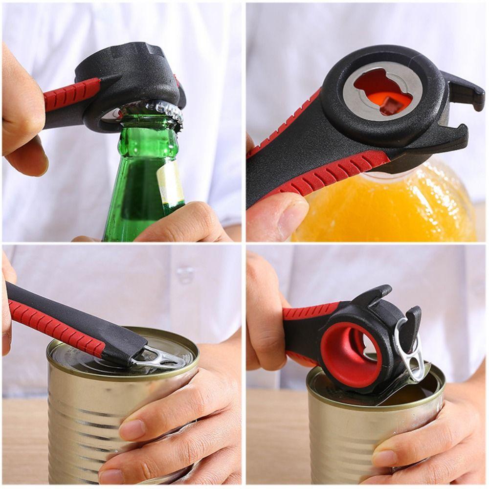 Kitchen Accessories Manual Plastic Bottle Opener Jar Opener Can Lid Gripper Glass Lids Remover