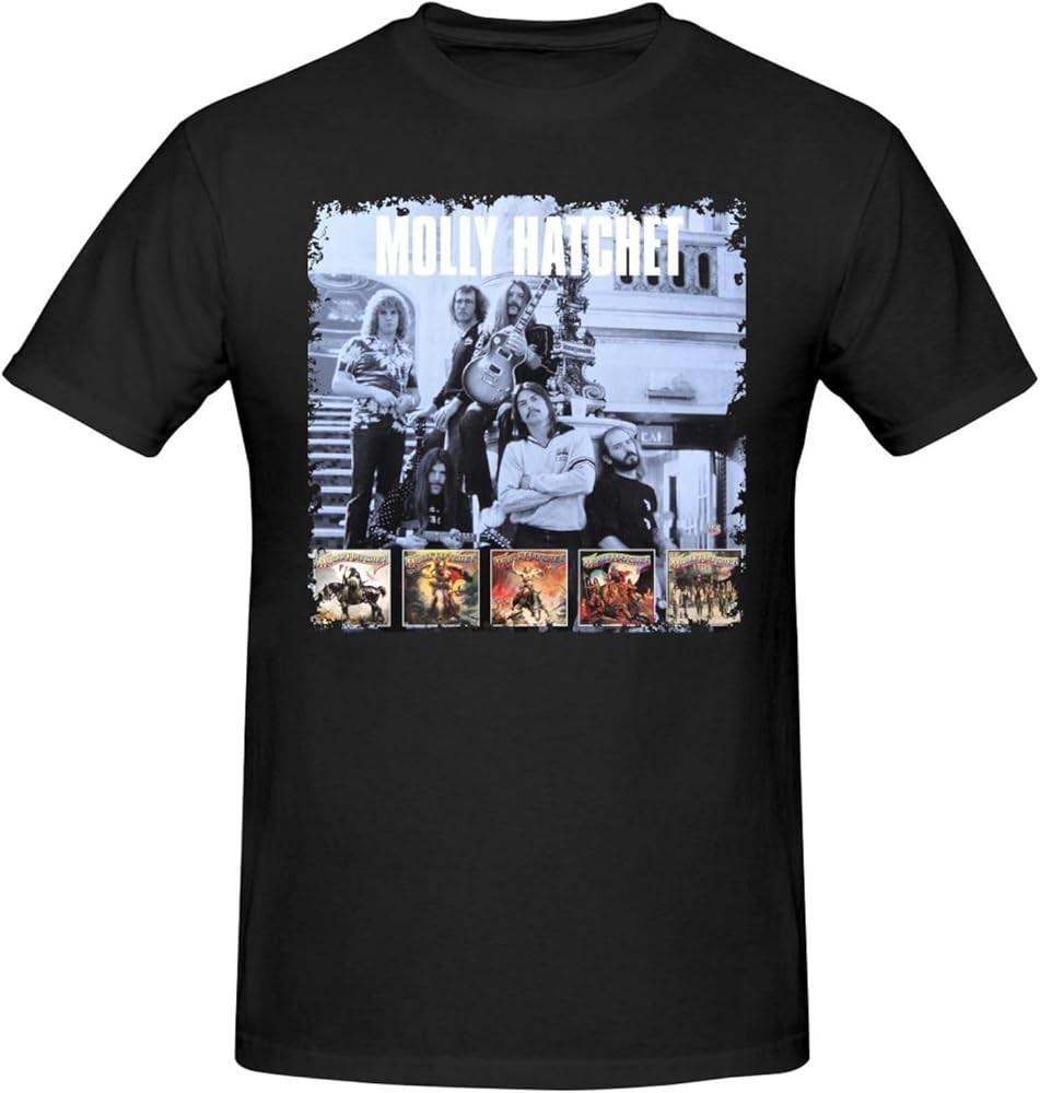 Molly Music Hatchet Band Collage Cotton Black All Size T Shirt UR66 XL