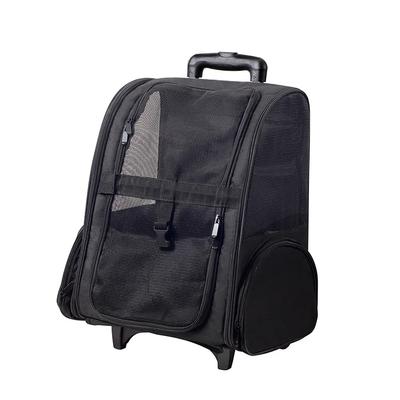Nueva Bolsa con Ruedas para Mascotas Tela Oxford Impermeable Mochila para Gatos y Perros Portátil Plegable Ligera Maleta con Ruedas para Mascotas