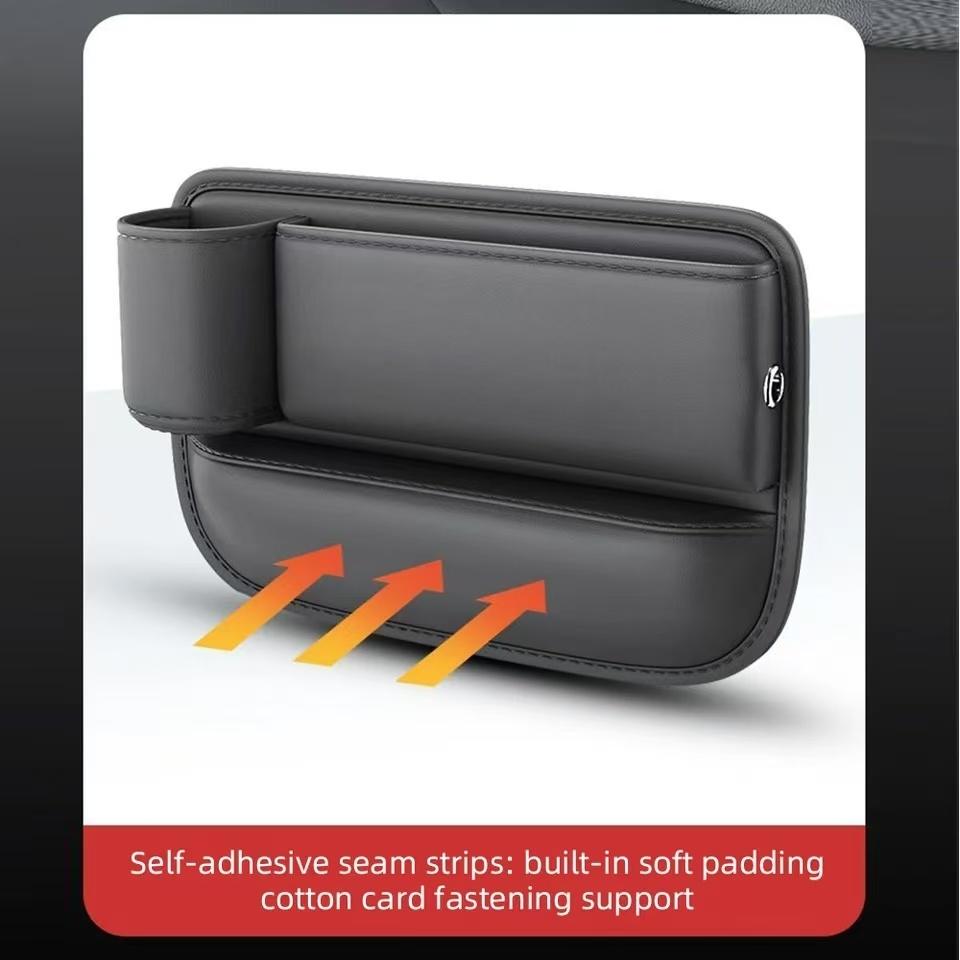 Car Seat Gap Filler Organizer Multifunctional Storage Box Pocket Console Crevice Leather Holder Cup Phone Key Card Auto lnterior