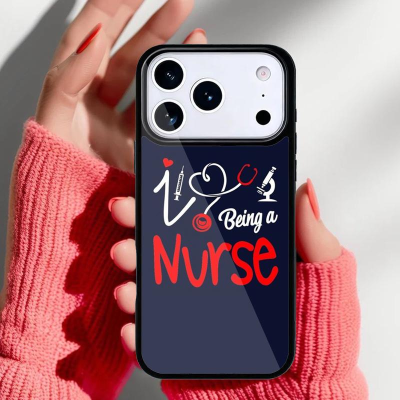 Nurse syringe heartbeat Medicine Phone Case for iPhone 17 Air 16e 15 14 13 Pro Max Back Cover for 12 11 Pro Coque