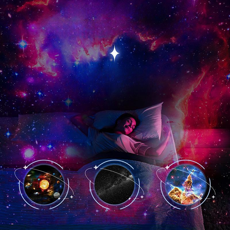 High-Definition Starry Sky Galaxy Projector Lamp - Creative Bedroom Atmosphere Light