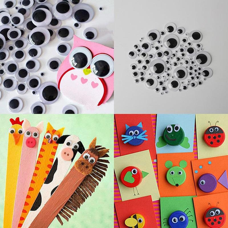 Self-Adhesive Wiggly Doll Eye DIY Handicraft Materials Plastic Movable Color Household Craft Supplies Handmade Accessories TMZ