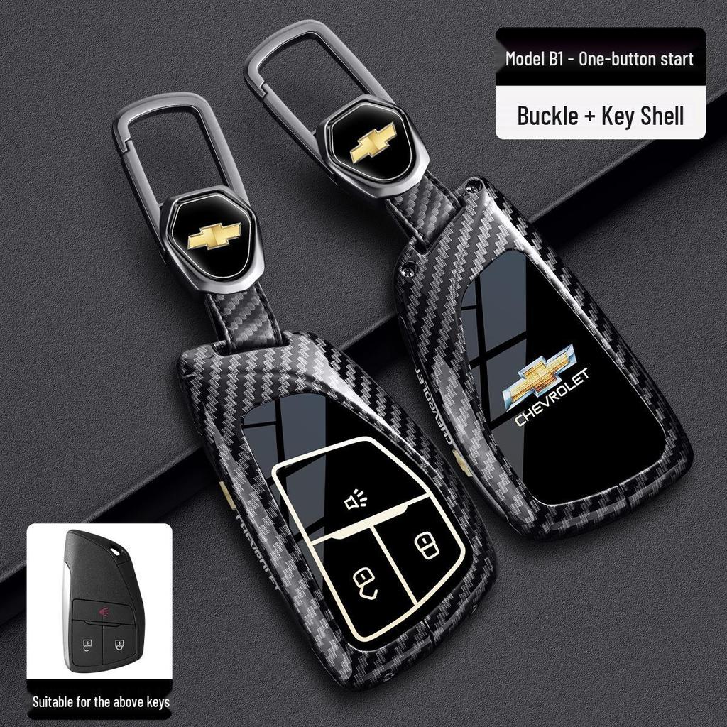 Chevrolet Schlüsselabdeckung für Cruze, Cavalier, Malibu XL, Equinox, Trax (Kohlefaser)