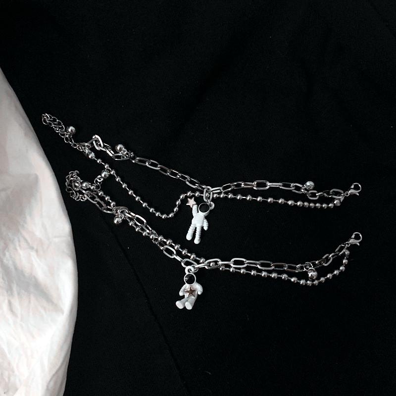 

Корейский астронавт Браслет Мужской Простой астронавт Звезды Хип-хоп женских ювелирных изделий Личность Чистая Студенческая Пара ювелирных изделий