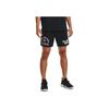 Under Armour Letter Print Lace-Up Training Shorts Men Bottoms Black 1377439-001