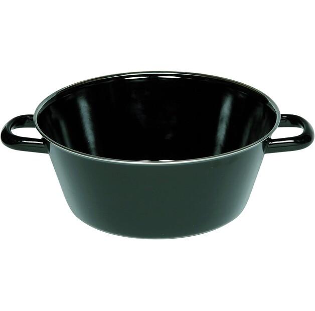 

Сковорода Riess черная эмалированная для жарки жира полуглубокая 30 см 12,5 л (0373-22)