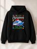 Casual Holiday Unisex Hoodie, Suitable for Christmas Family Vacation, with Santa Hat And Decorations, Winter Holiday Season, Gift for Family And Relat