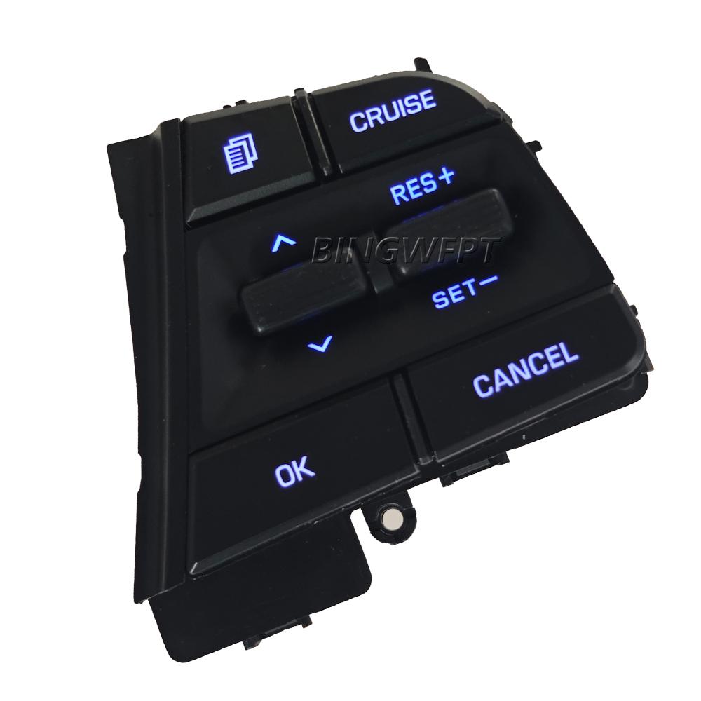 Car Cruise Control Steering Wheel Buttons Switch For Hyundai 1.6L ACCENT 2019 2020 2021 2022 2023 With Backlight
