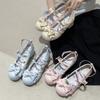 Queen Fan Retro Versatile French Light Mouth Thick Heel Single Shoes Women's Summer 2025 New with Skirt Mary Jane Shoes