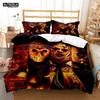 Halloween Horrorfilm Clown Gedruckter Bettbezug Kissenbezug Queen Bettwäscheset Bettwäscheset Luxus Personalisierte Bettwäsche