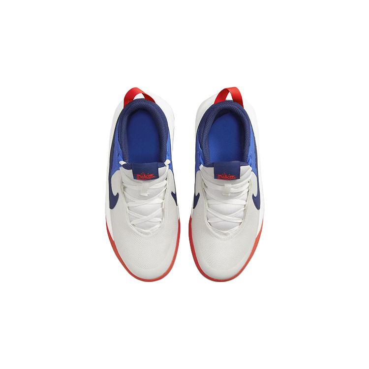 Nike Team Hustle D 10 Slip Resistant Abrasion Resistant Low Top Children's Basketball Shoes CW6735-103