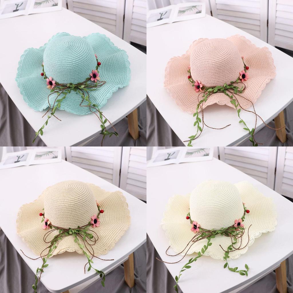 Summer Straw Hat For Women With Wide Brim And Sun Protection For Beach And Outdoor Activities