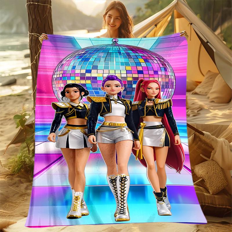 

1pc K-Pop Supernatural Theme blanket, al season lightweigh Poster blanket home office outdoor nap multifunc Poster blanketional blanket 80cm x 120cm