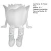 Figurina di Rosa Stampata in 3D Statua di Rosa Rossa Luminosa al Buio con Gambe Articolate Flessibili Regalo Romantico per Natale San Valentino Decorazione per la Casa