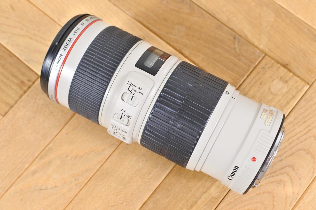 Canon EF 70-200mm f/4 L IS USM Lens with Hood/Caps from Japan
