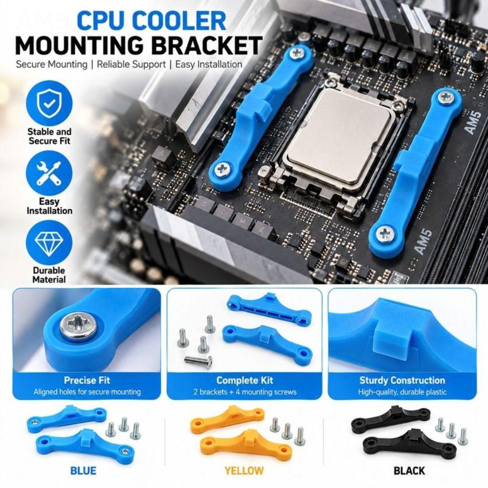 Retrofit CPU Cooler Fan Bracket AM5 Interface Motherboard Cooler Bracket PC Build