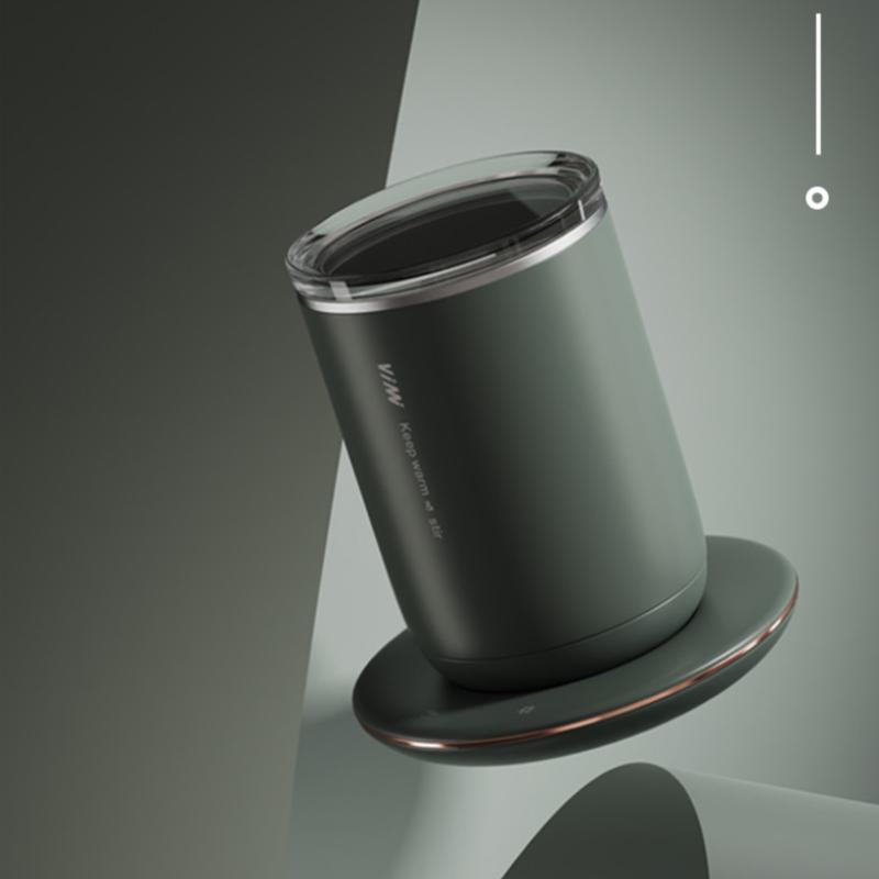 Automatic Stirring Cup Can Be Heated Stainless Steel Warm Water Cup Constant Temperature 55 Degrees Double-layer Cup Body Electric Stirring Cup
