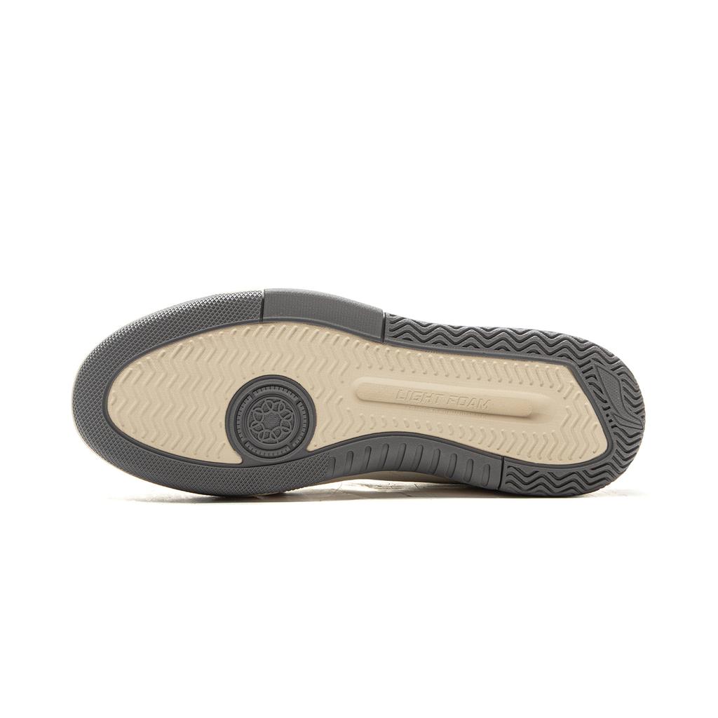 Li Ning Moon Glaze Slip Resistant, Abrasion Resistant, Breathable Low Top Skateboard Shoes Women's White Gray AGCV334-1