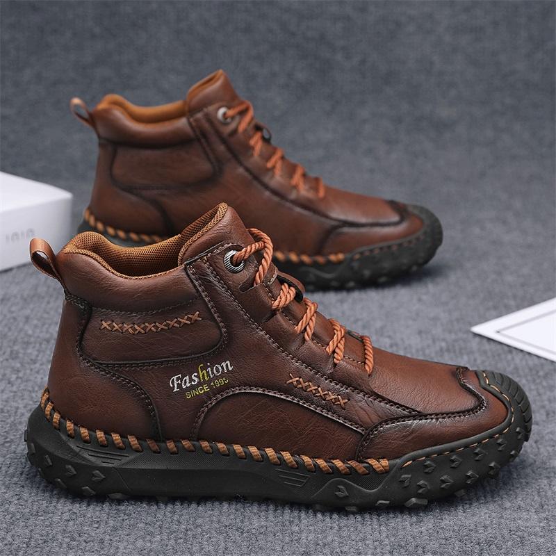 38-48 Herbst /Frühling Handgefertigte Herrenstiefel Schuhe Bequeme Stiefeletten für Herren Freizeitschuhe Mokassins Herren Werkzeugschuhe