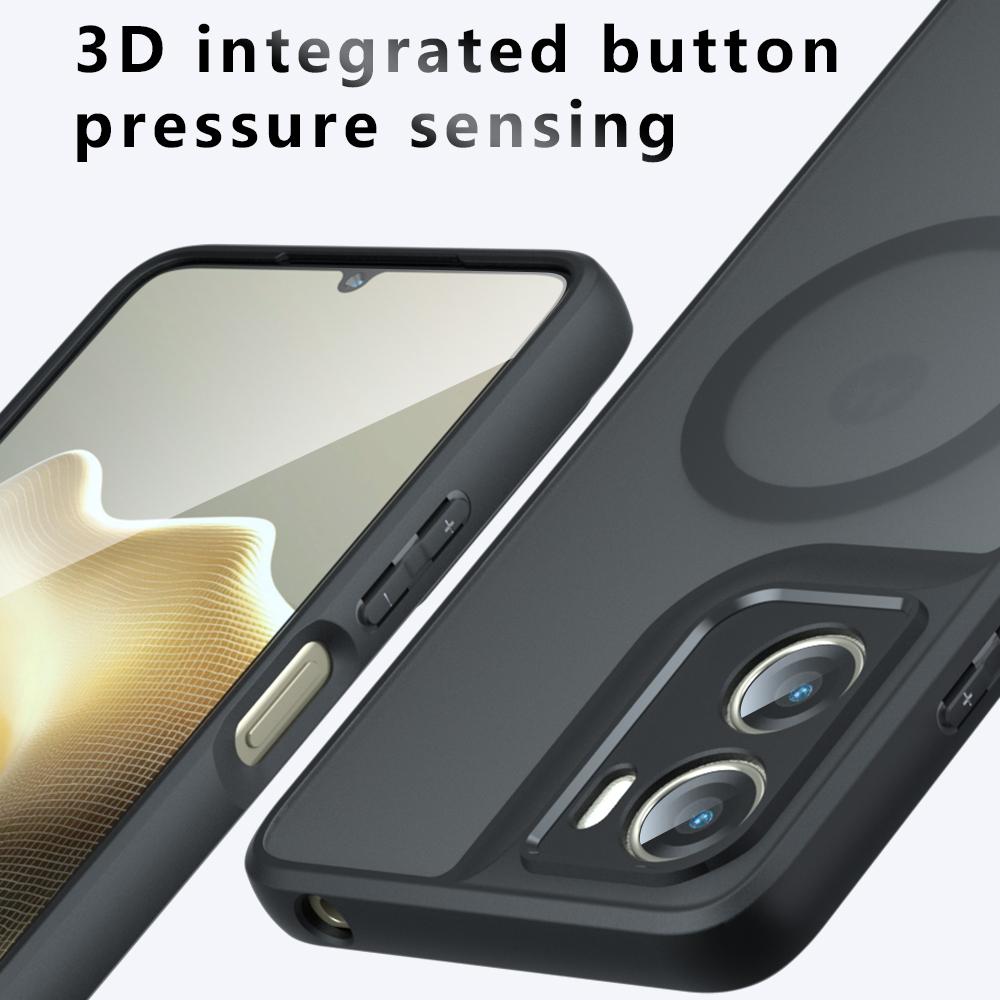 Pro Magsafe Magnetický Bezdrátový Nabíjecí Kryt Pro Motorola Moto G06 MotoG06 5G Nárazuvzdorný Matný Zadní Kryt Coque