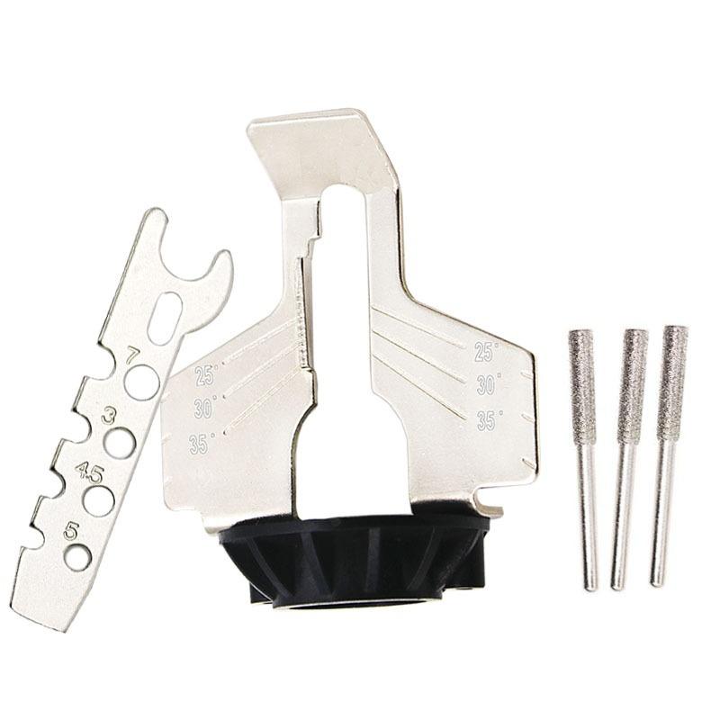 1 Set Saw Sharpening Attachment Sharpener Guide Drill Adapter for  Drill Rotary Accessorie