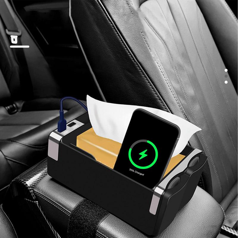 Car Armrest Storage Box Car Console Side Organizer Easy To Clean And Install In-car Storage Accessories For Storing