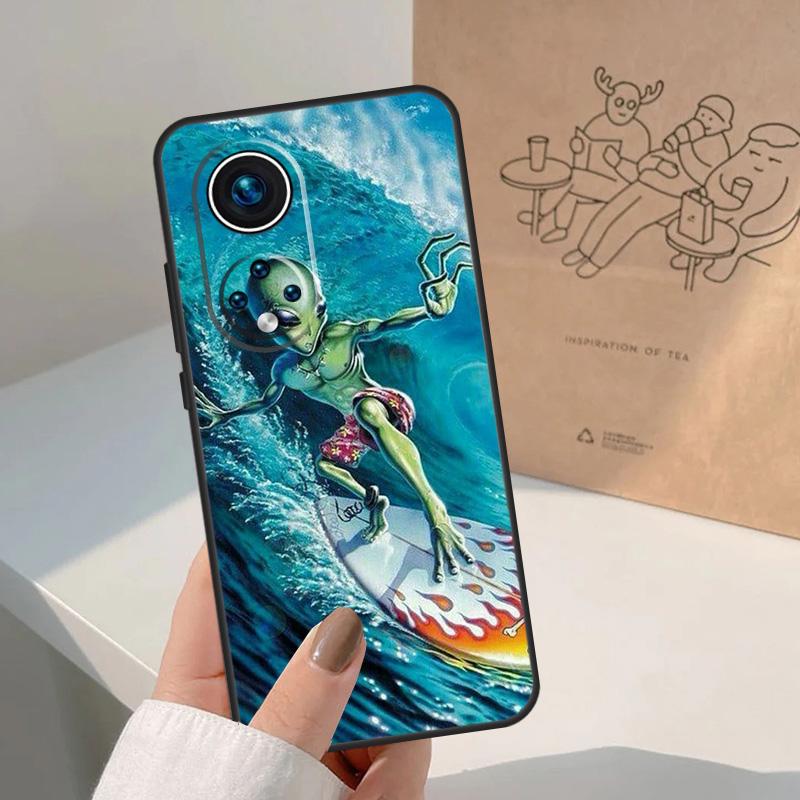 HAWAII STRAND SURF MÄDCHEN SURFEN KUNST Für Honor Magic 8 5 6 7 Pro Hülle Für Honor 400 200 Lite 50 70 90 X8c X8b X9a X9b X9c X9d Win