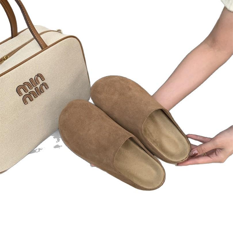 Square Head Suede Leopard Print Single Shoes Women's Shoes 2025 New Summer French Retro Black Commuter Boat Shoes