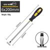 High Strength Phillips & Slotted Screwdriver Set with Non-Slip Magnetic Handle, Chrome Vanadium, High Hardness