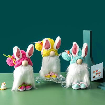 Easter Long-Eared Rabbit Faceless Gnome Home Decor