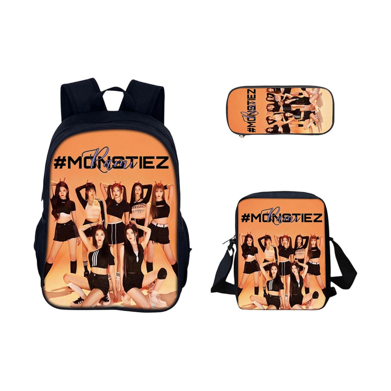 Elementary School Cartoon Backpack And Peripheral Backpack Three Piece Set One Size