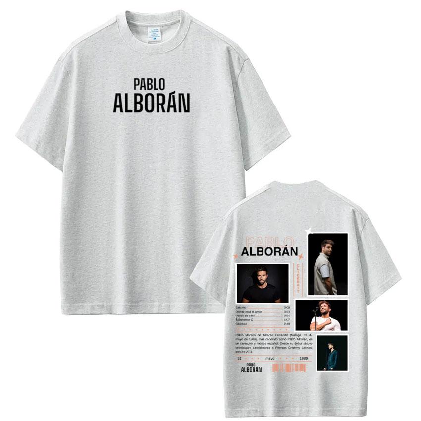 Singer Pablo Alboran Clickbait Album Cover Tshirts Mens Clothing Harajuku Hip Hop Street T Shirt Casual Comfort Loose Tshirts