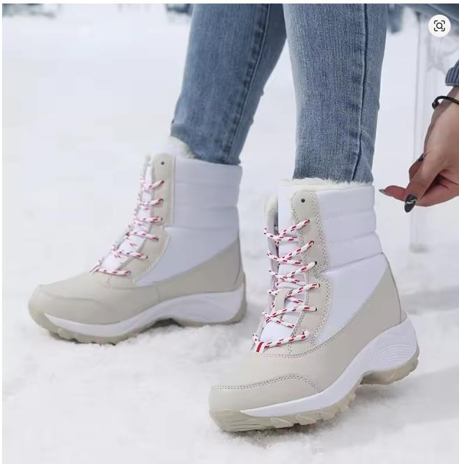 42 Size Snow Boots for Women Platform Shoes Boots Plush Keep Warm Women's Thigh High Boots Winter Ankle Boots Comfortable Walking Shoes