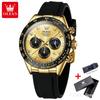 OLEVS 2875 Sports Timer Calendar Shockproof Luminous Luxury Quartz Watch for Men Waterproof Mens Wristwatches Relgio Masculino