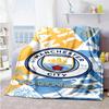 Manchester City 55 Personalized Text Blanket Lightweight Customizable Blanket Warmthful Decor Suitable for Sofa Office Chair Bed Picnics