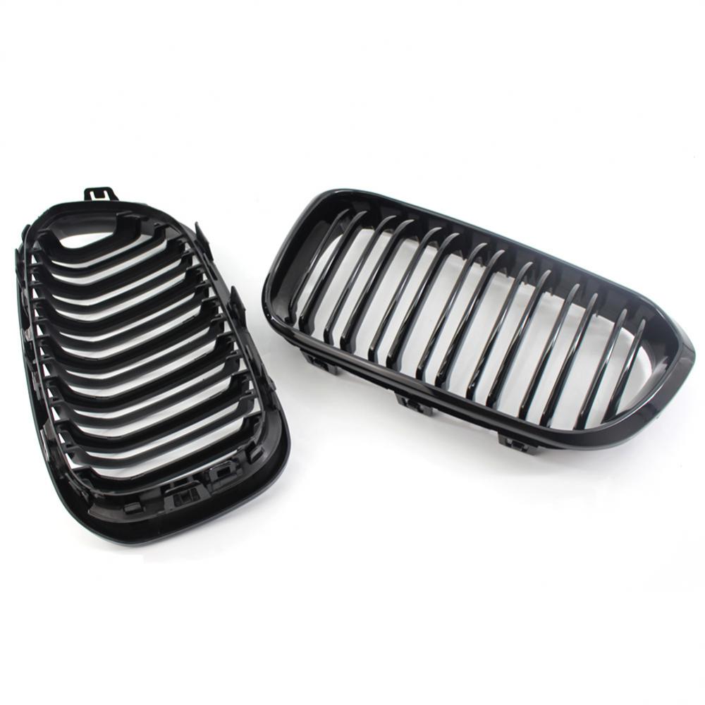 Fashion Double Slat Replacement Grille For Bmw 1 Series F20 F21 Lci 120i 2016 2017 Car Front Bumper Grilles Kidney Racing Grill