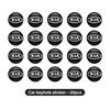 BBEB3 8pcs Car Logo Key Auto Door Lock Eye Stickers Auto Accessories For KIA Spectra Sedona Cadenza Proceed Sephia Stonic Carens
