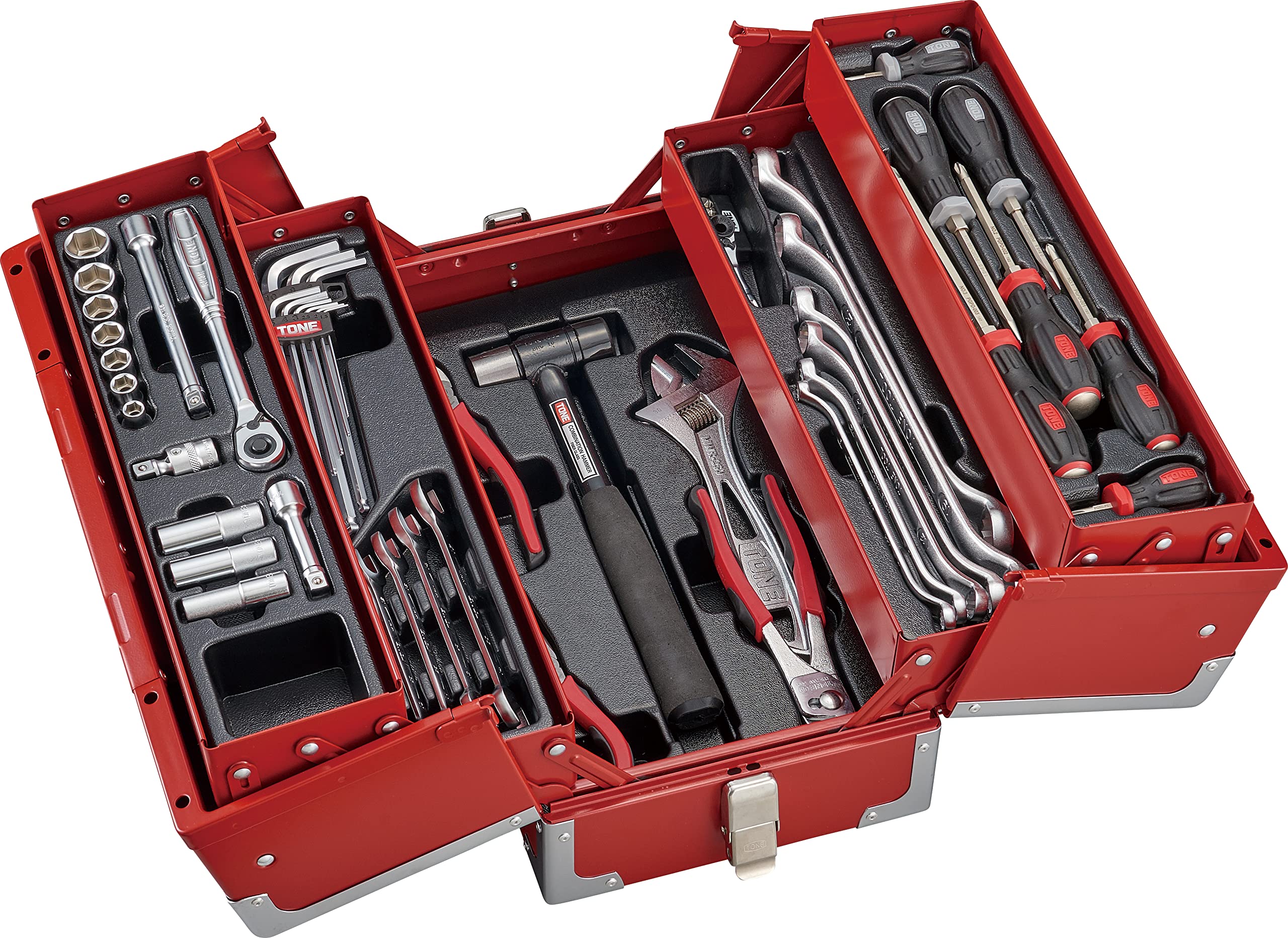 

TONE TSA3309 Tool 54 Pieces Set, 9.5mm (3/8 ) Drive, Red,