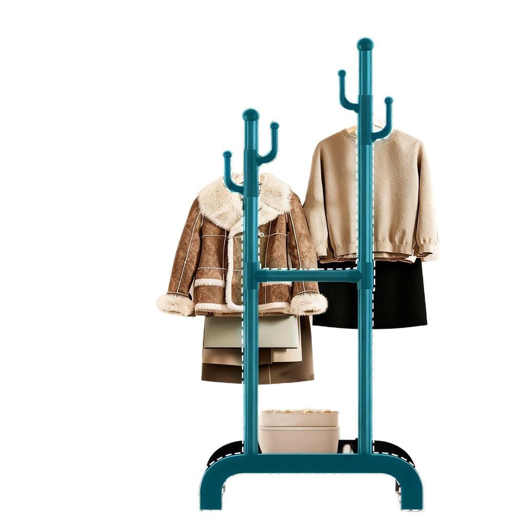 Multifunctional Floor-Standing Coat Rack and Clothes Dryer for Indoor Storage