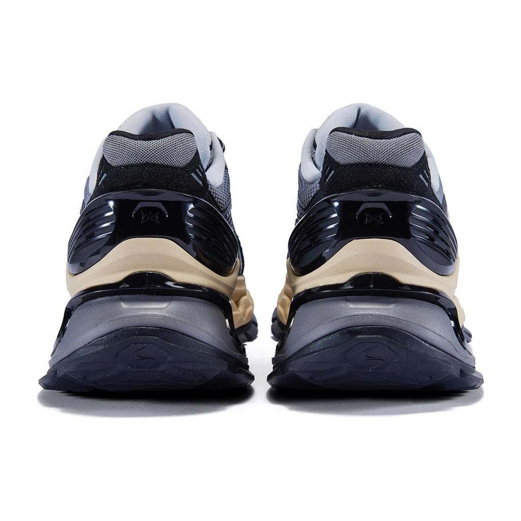 Li Ning Furious Rider BOW Αντιολισθητικά Χαμηλά Παπούτσια Τρεξίματος Ανδρικά Γκρι AZGT067-1