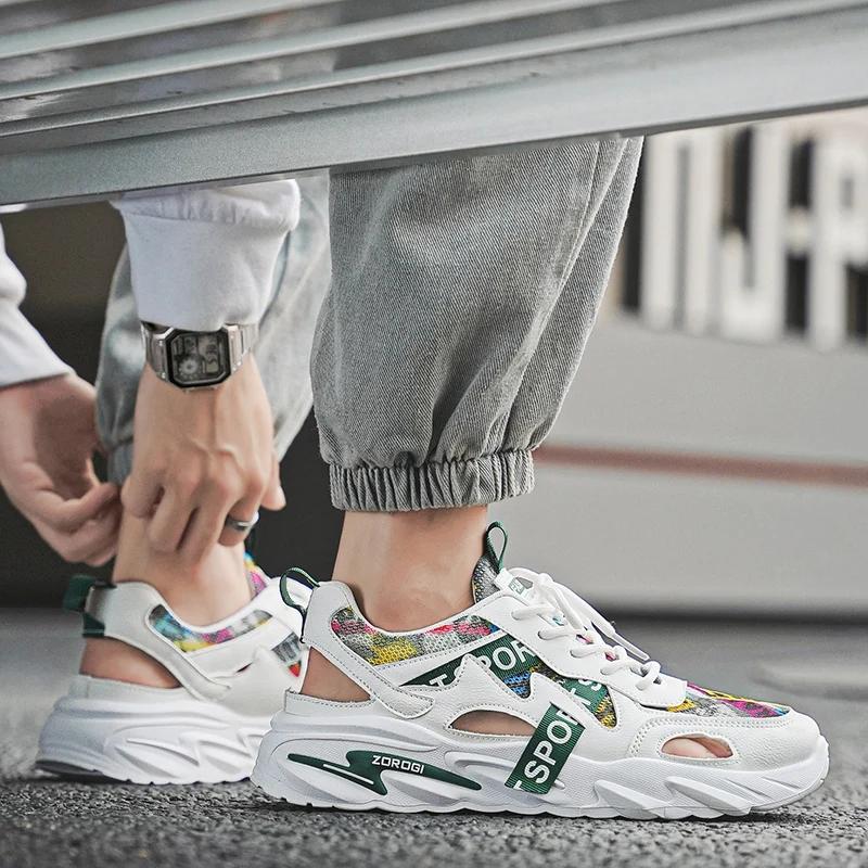 2024Новые летние мужские новые дышащие удобные износостойкие модные сандалии повседневные — фото 4