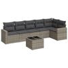 VidaXL Garden Lounge Set with Cushions 7 Pcs, Sofas with Adjustable Feet, Outdoor Furniture Set Patio Terrace, 3251337