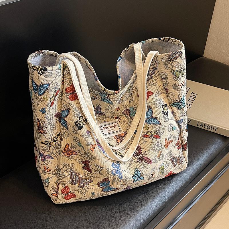 Velkokapacitní nákupní taška pro ženy, módní všestranná plátěná taška pro ženy, módní dojíždějící nákupní taška přes jedno rameno