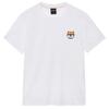 OKSTAR Shiba Inu Embroidered Patch Short Sleeve T-Shirt (Type B)