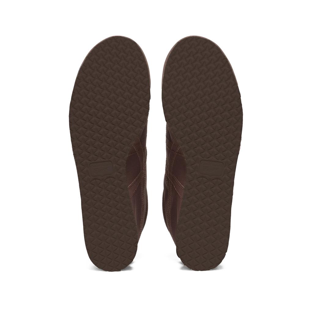 Onitsuka Tiger Mexico 66 Slip-On Fabric Classic Comfortable Versatile Trendy Low-Top Lifestyle Casual Shoes Unisex sneaker Dark-Brown 1183B603-202