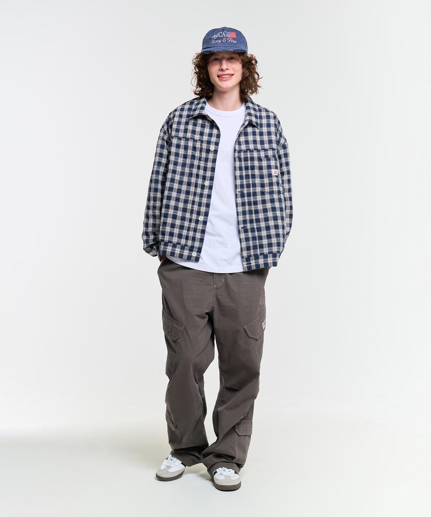 AECA Washed Multi Cargo Pants-Charcoal